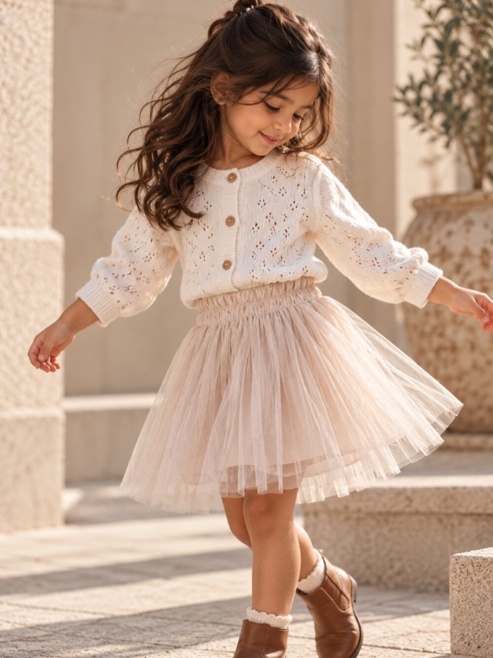 Zara Girls Blush Tulle Tutu Skirt 3-4Y Fairy Ballet Princess Party Pink
